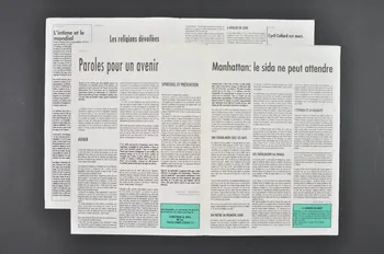 Chrétiens et Sida journal Chrétiens & sida. Numéro 2 : Paroles pour un avenir, le sida ne peut attendre France 1993 2002.120.10.1-2  Photo Mucem