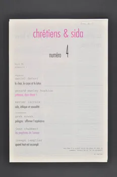 Chrétiens et Sida journal Chrétiens & sida. Numéro 4 : Poèmes // Les prophètes de l’amour France 1994/3 2002.120.12.1-2 Photo Mucem