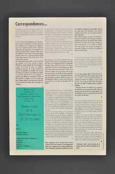 Chrétiens et Sida journal Chrétiens & sida. Numéro 6 : Guerre mondiale // Yokohama : La planète face au virus France 1994/10 2002.120.14.1-2 Photo Mucem