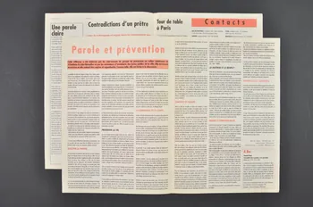 Chrétiens et Sida journal Chrétiens & sida. Numéro 9 : Une parole claire / / Parole et prévention // Afrique : un mal indicible. France 1995/6 2002.120.17.1-2 Photo Mucem