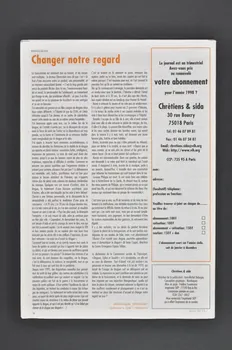 Chrétiens et Sida journal Chrétiens et sida. Numéro 19 : Réduction des  risques en Europe. France 1997/12 2002.120.26.1-4 Photo Mucem