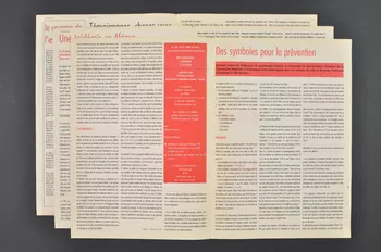 Chrétiens et Sida journal Chrétiens & sida. Supplément Afrique numéro 1 France 1996/5 2002.120.28.1-3  Photo Mucem