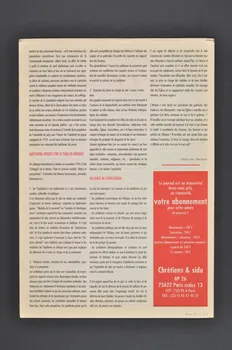 Chrétiens et Sida journal Chrétiens & sida. Supplément Afrique numéro 1 France 1996/5 2002.120.28.1-3  Photo Mucem