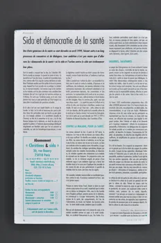 Chrétiens et Sida journal Chrétiens et sida. Numéro 28 : Religions à l'épreuve du sida France 2000/1 2002.120.39.1-4 Photo Mucem