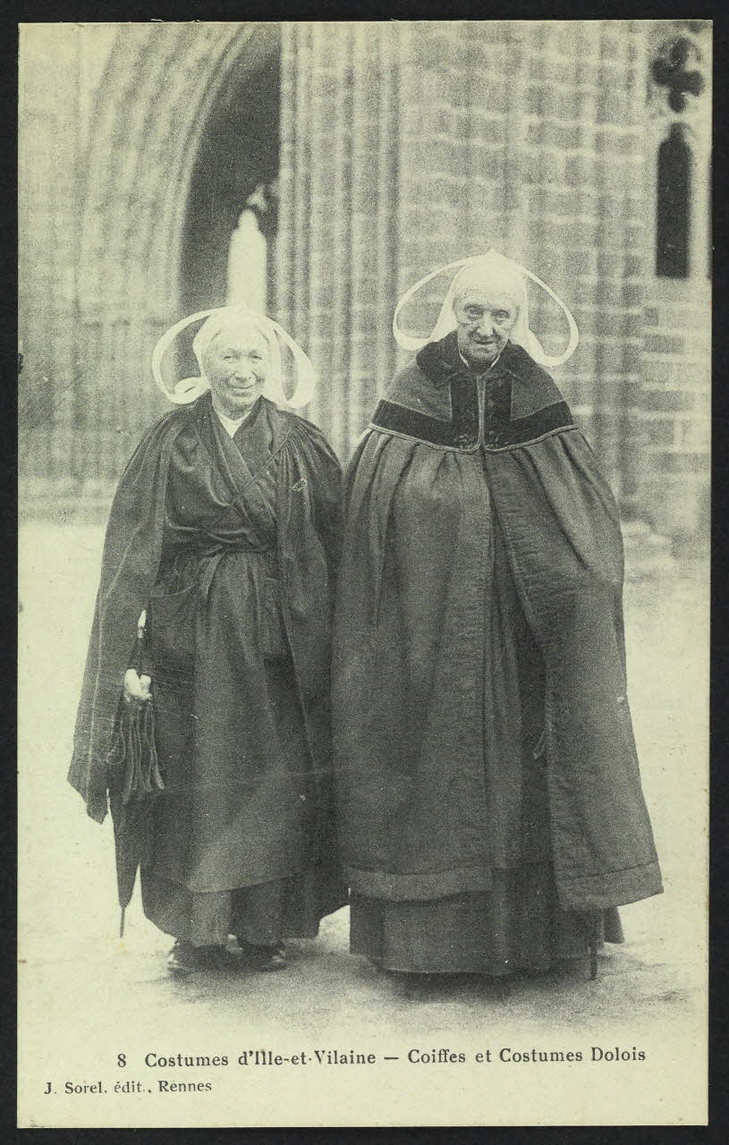 carte postale COSTUMES D'ILLE-ET-VILAINE, COIFFE ET COSTUMES DOL 4P808 Photo