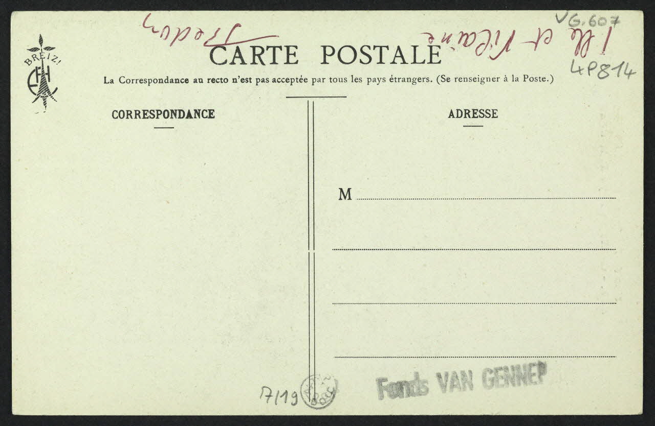 carte postale COIFFE DU PAYS DE REDON 4P814 Photo