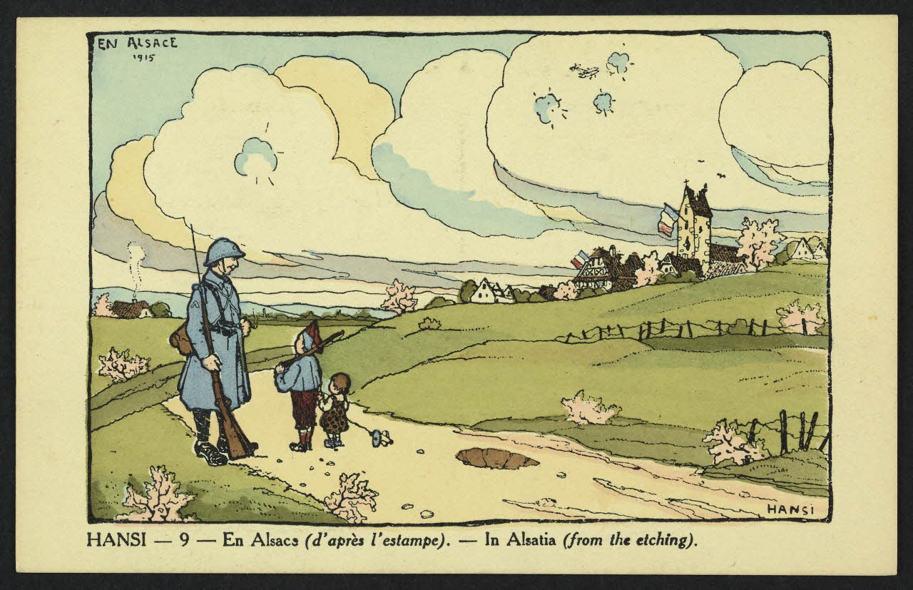 carte postale HANSI, EN ALSACE (D'APRES L'ESTAMPE) 4P819 Photo