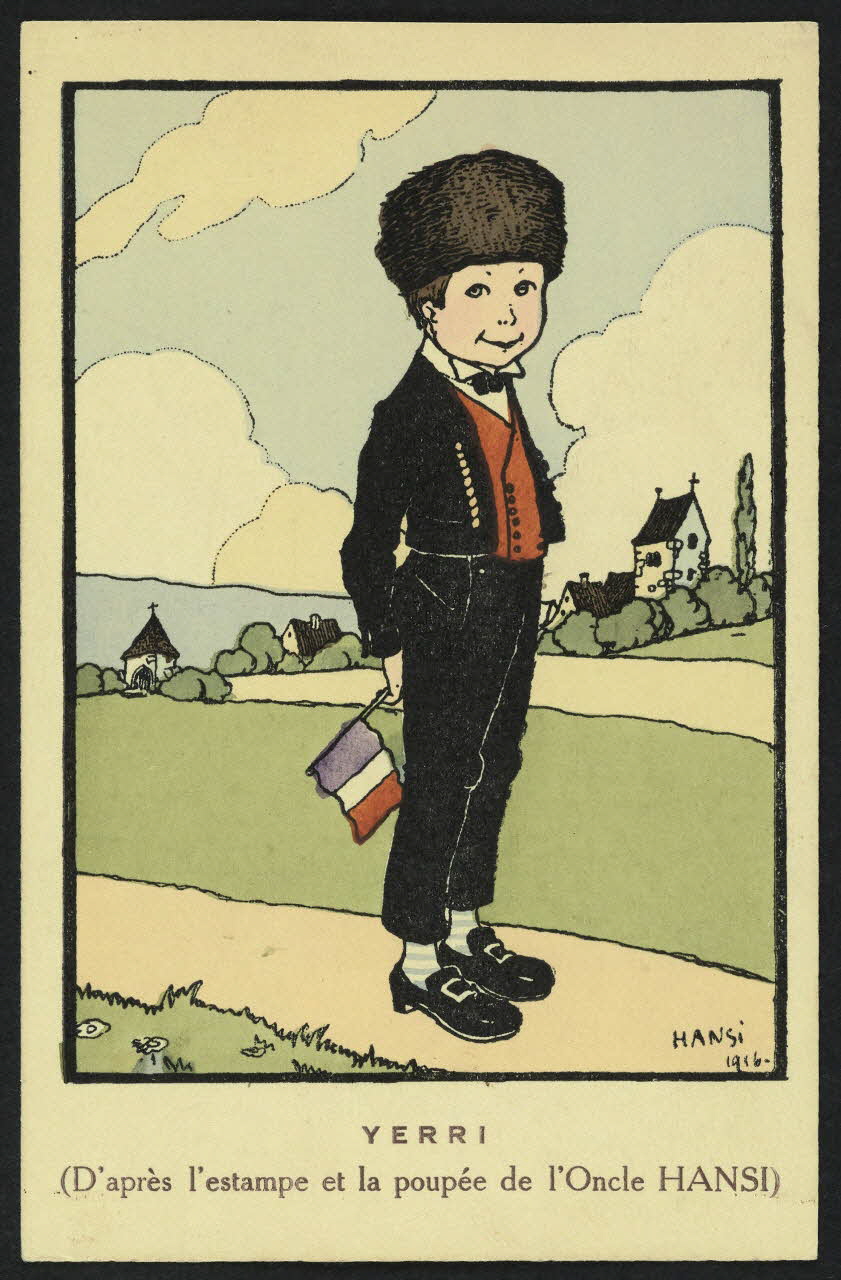 carte postale HANSI, YERRI (D'APRES L'ESTAMPE ET LA POUPEE DE L'ON) 4P821 Photo