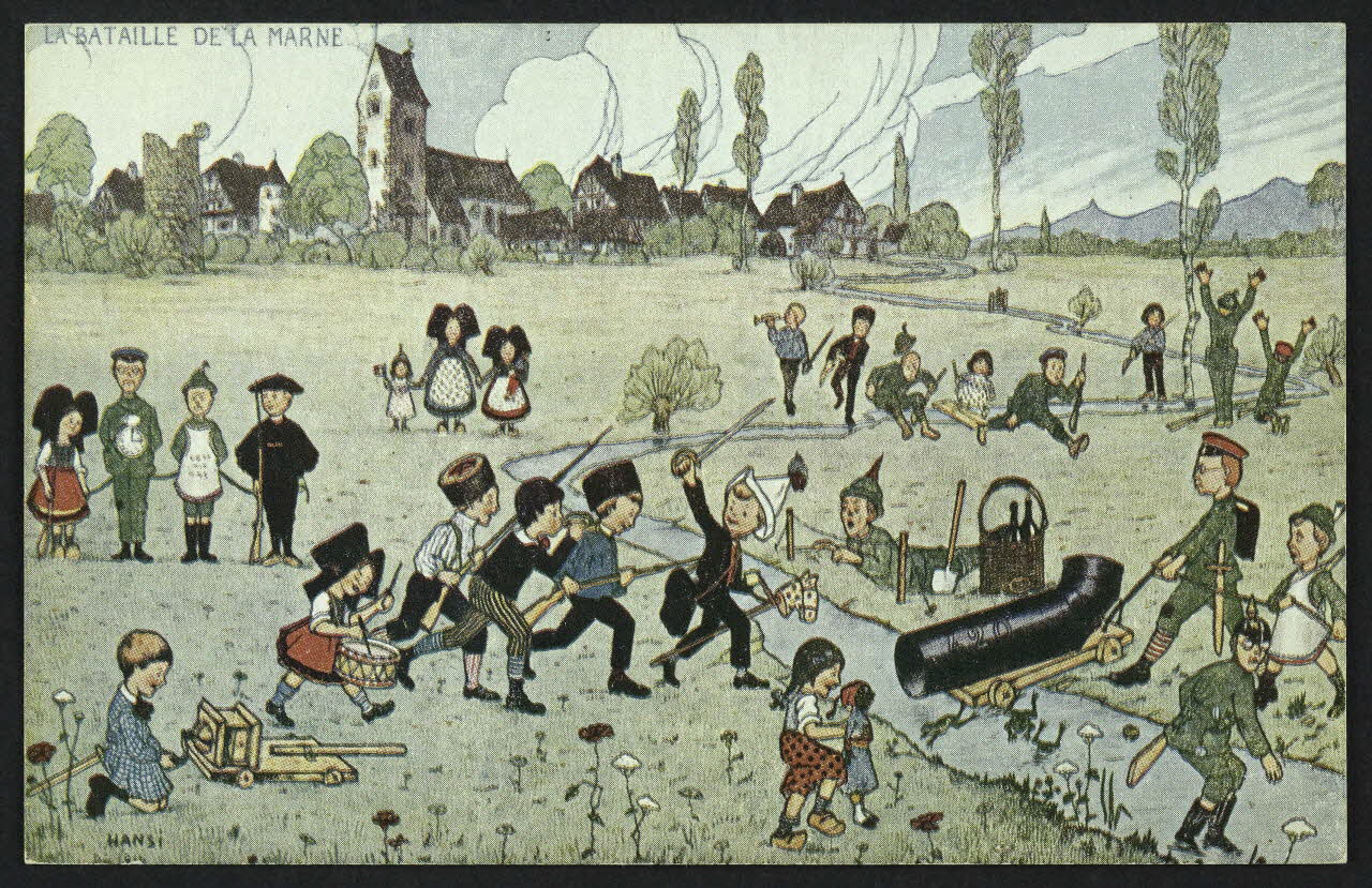 carte postale HANSI, LA BATAILLE DE LA MARNE 4P823 Photo