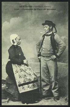 carte postale COSTUMES DU PAYS DE QUIMPER 4P826  Photo