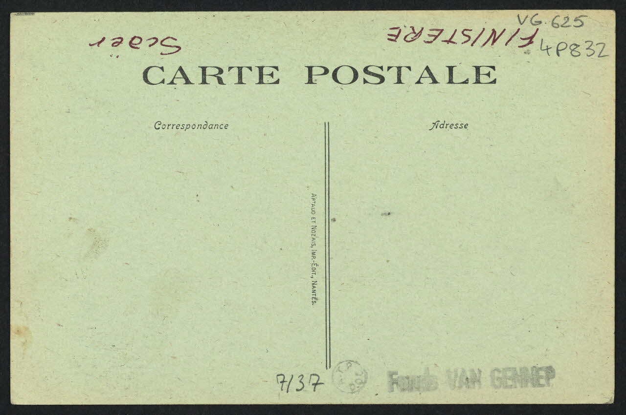 carte postale LA BRETAGNE, COIFFE DE SCAER 4P832 Photo