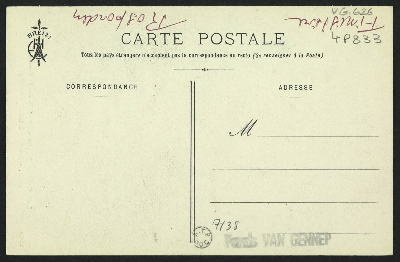 carte postale LES COIFFES BRETONNES, ROSPORDEN (FINISTERE) 4P833 Photo