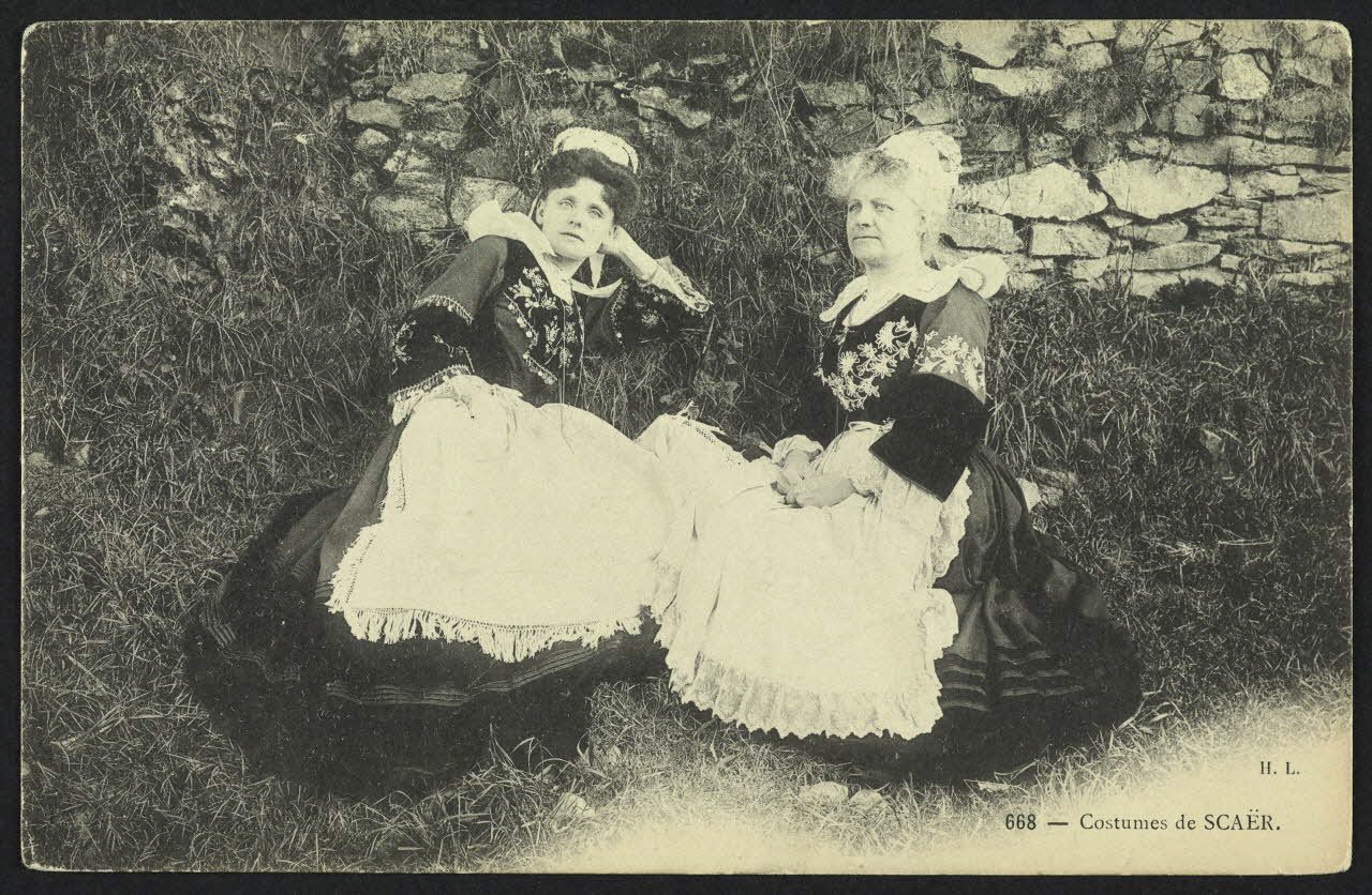 carte postale COSTUMES DE SCAER 4P852 Photo