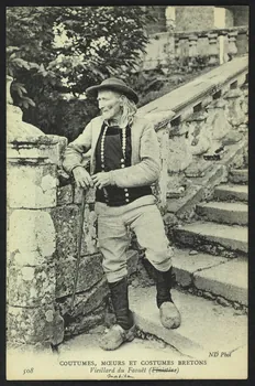 carte postale VIEILLARD DU FAOUET 4P863 Photo
