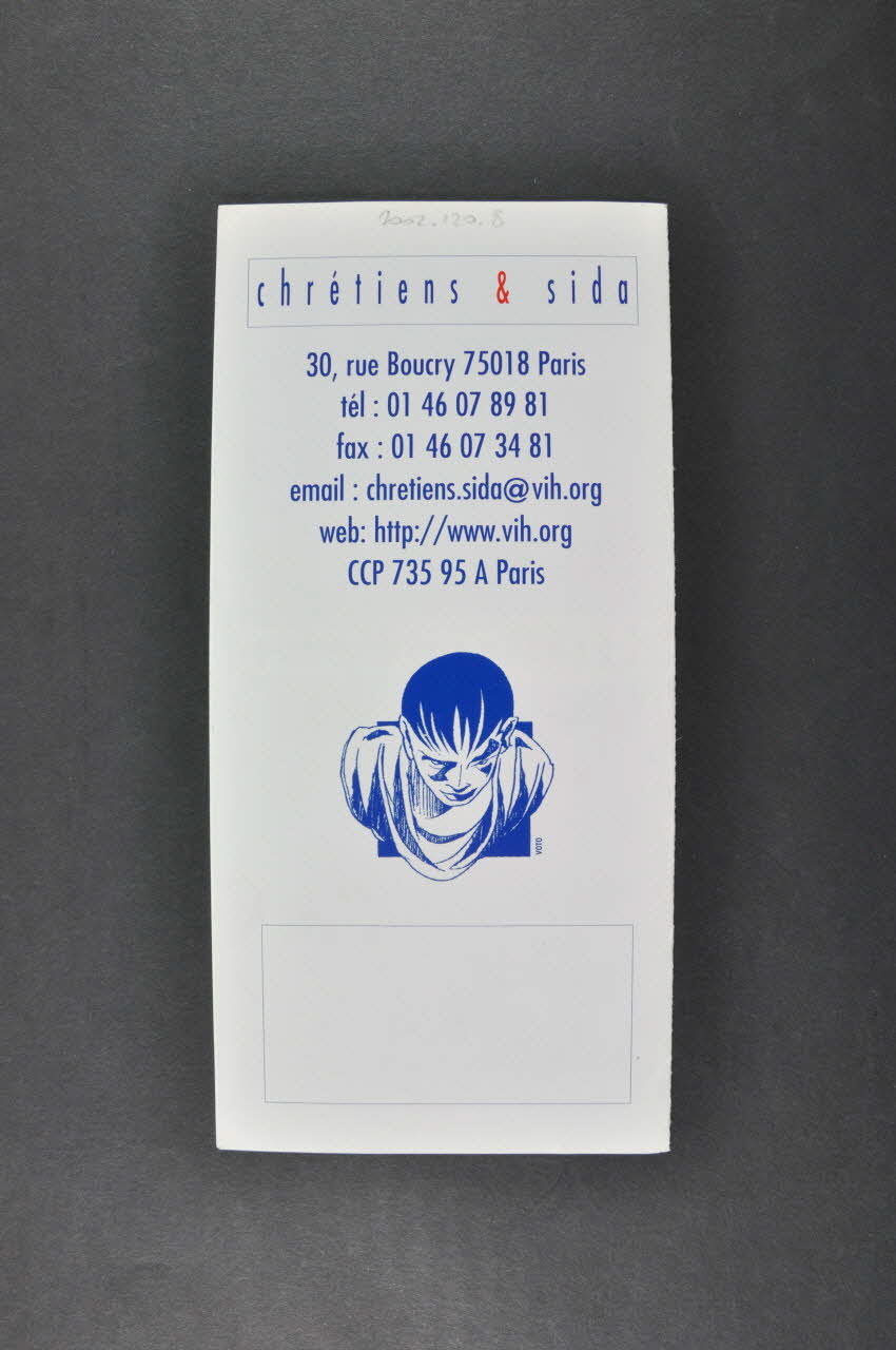 Chrétiens et Sida Dépliant " Une parole d'espérance" France 1991 2002.120.8 Photo Mucem