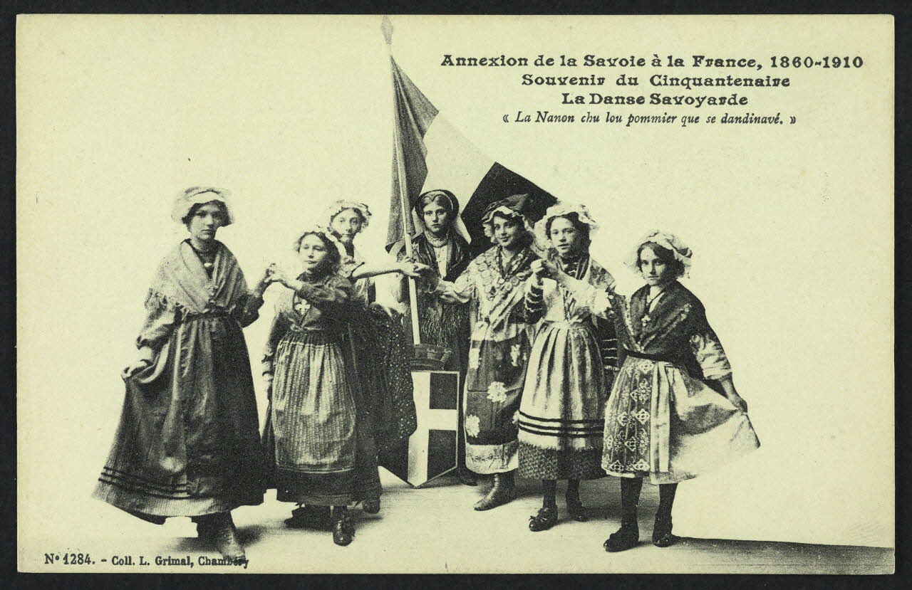 carte postale LA DANSE SAVOYARDE, 1910 4P875 Photo