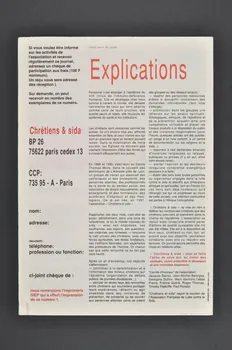 Chrétiens et Sida journal Chrétiens & sida. Numéro 1. Le spirituel inattendu France 1992 2002.120.9.1-2 Photo Mucem