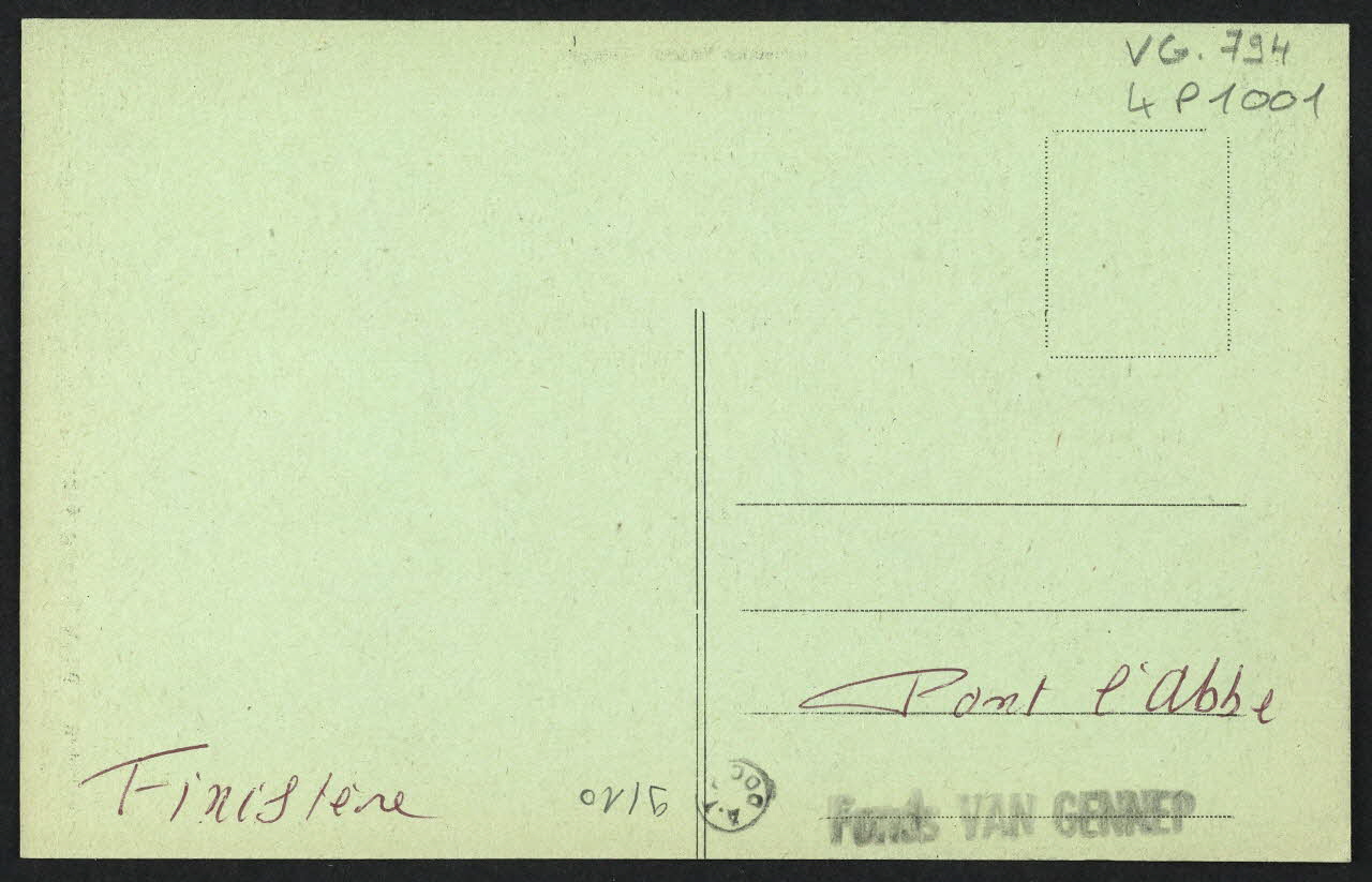 carte postale PONT-L'ABBE, BRODEUSE 4P1001 Photo