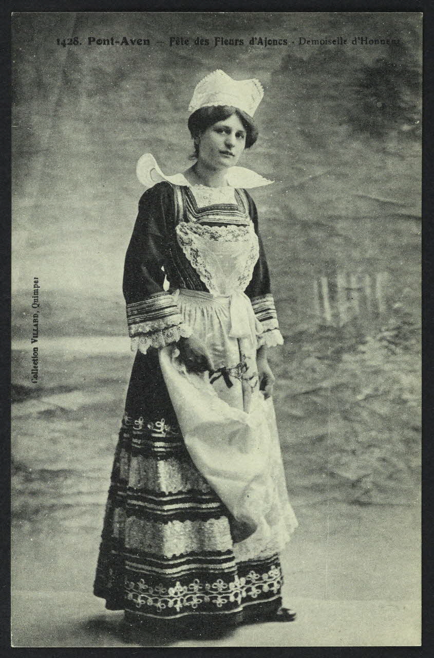 carte postale PONT-AVEN, FETE DES FLEURS D'AJONCS, DEMOISELLE D'H 4P1012 Photo