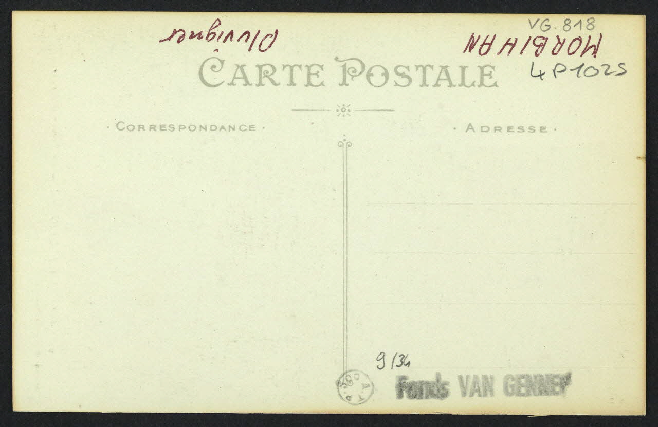 carte postale COIFFE DE PLUVIGNER, LE ROMAN D'AMOUR 4P1025 Photo