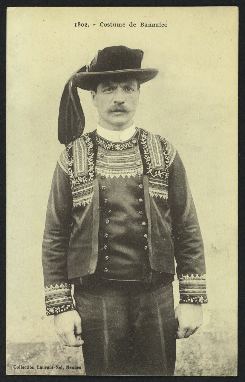 carte postale COSTUME DE BANNALEC 4P1061 Photo