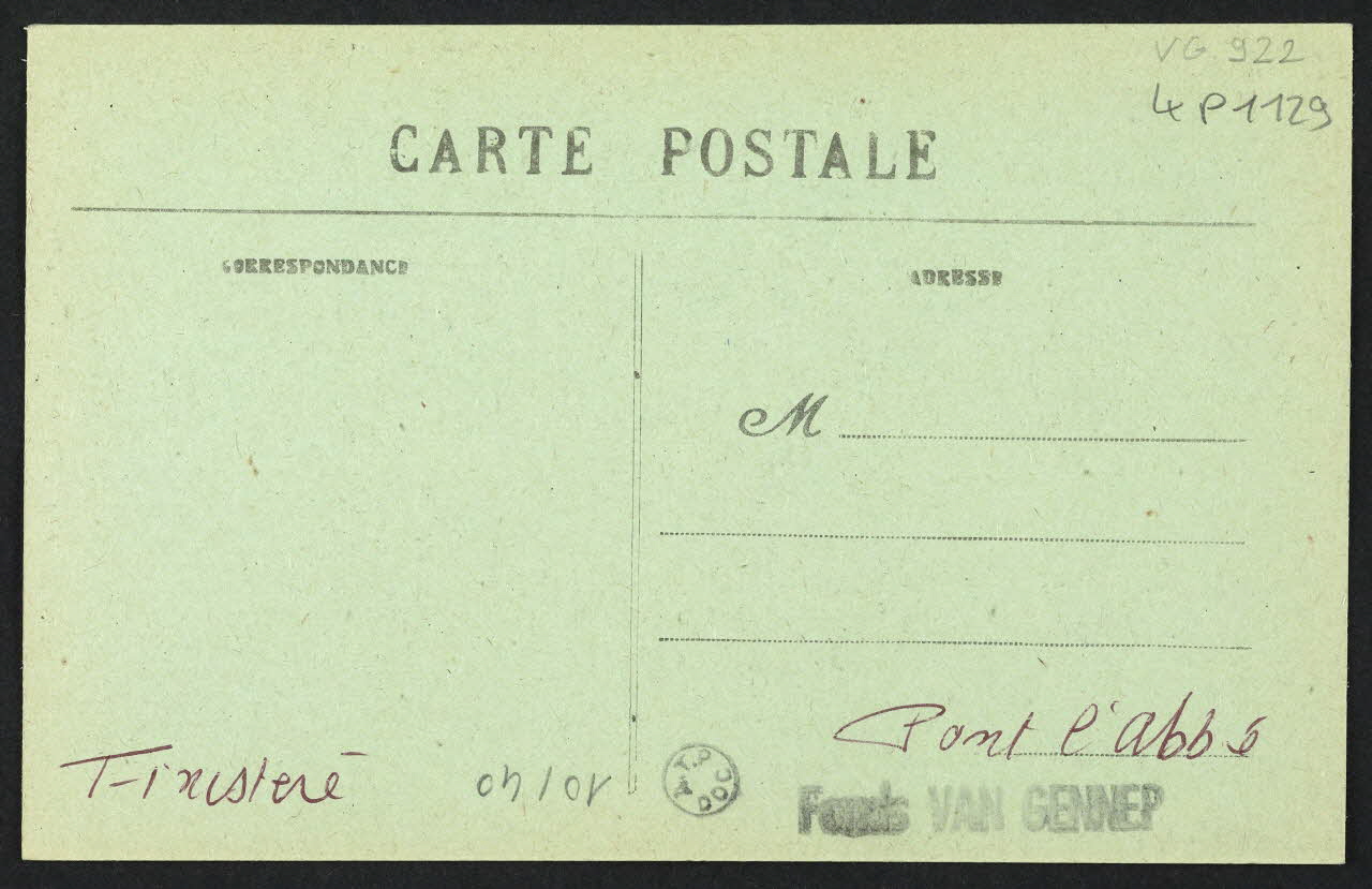 carte postale VIEILLARD DES ENVIRONS DE PONT-L'ABBE 4P1129 Photo