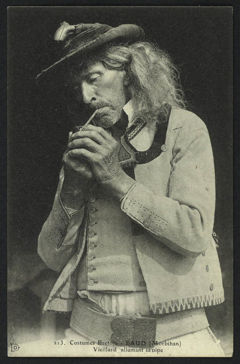 carte postale BAUD, VIEILLARD ALLUMANT SA PIPE 4P1134 Photo