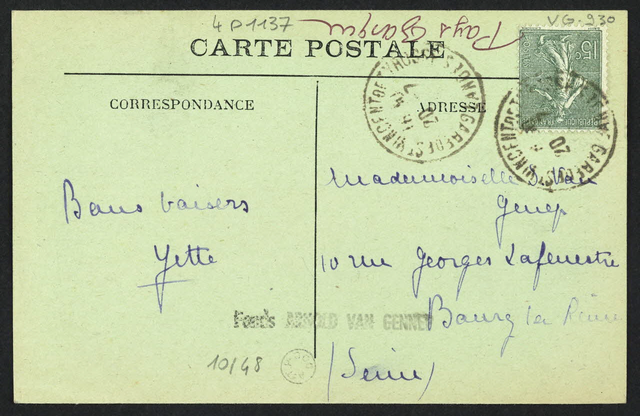 carte postale LE VIEUX GANICH 4P1137 Photo