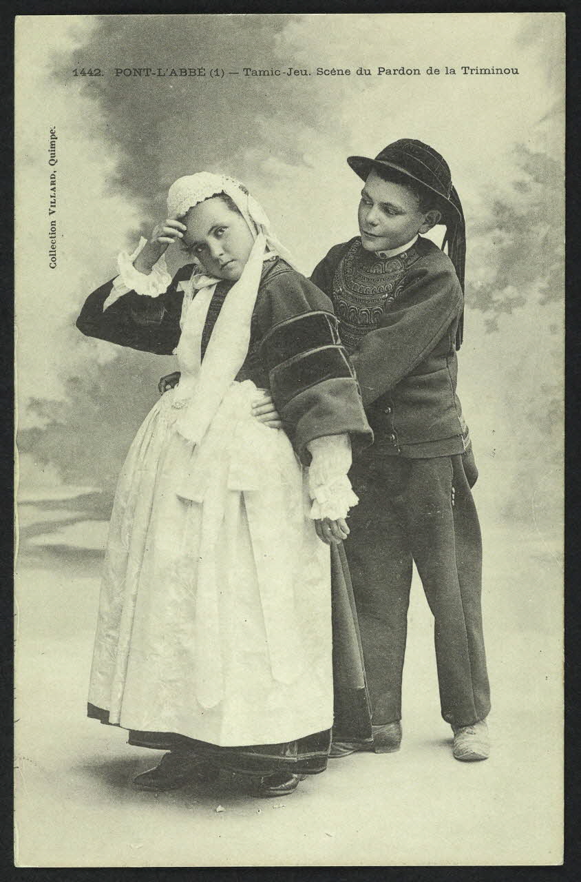 carte postale TAMIC-JEU, SCENE DU PARDON DE LA TRIMINOU 4P1164 Photo
