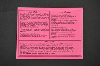 Association "Le Tipi" flyer LSD France 2001 2002.121.11.11  Photo Mucem