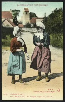 carte postale -CONFESSE TI BIE ? -OH ] MA PAUV'FILLE, I MA EPLUQ 4P1174 Photo