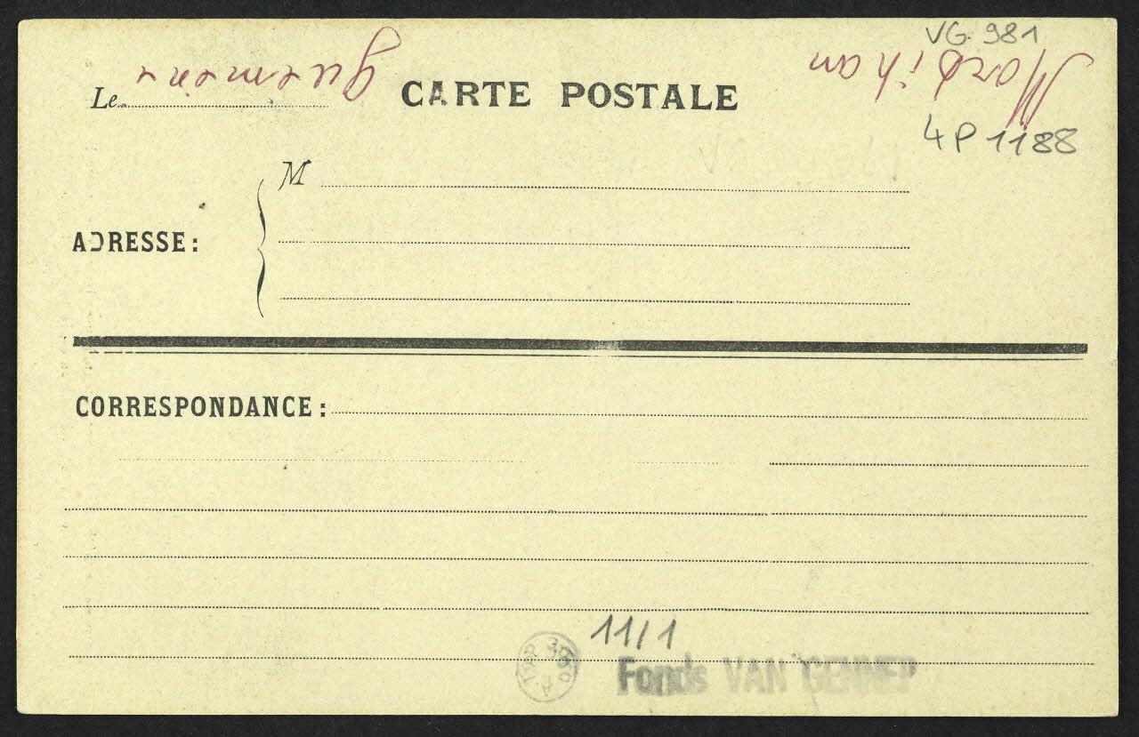 Le Cunf carte postale COSTUME DE GUEMENE, EXPOSITION DE NANTES Morbihan 1910 4P1188 Photo
