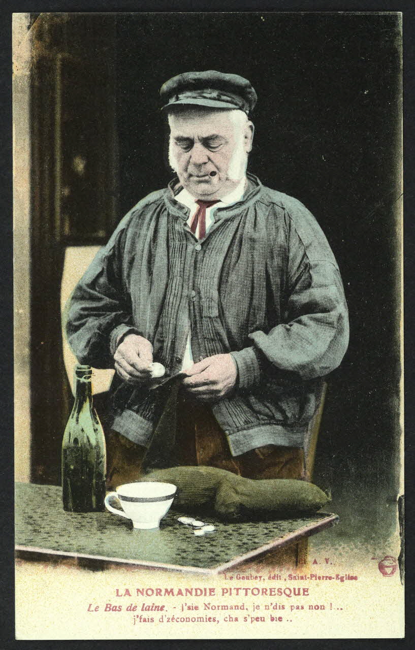 carte postale LA NORMANDIE PITTORESQUE, LE BAS DE LAINE 4P1190 Photo