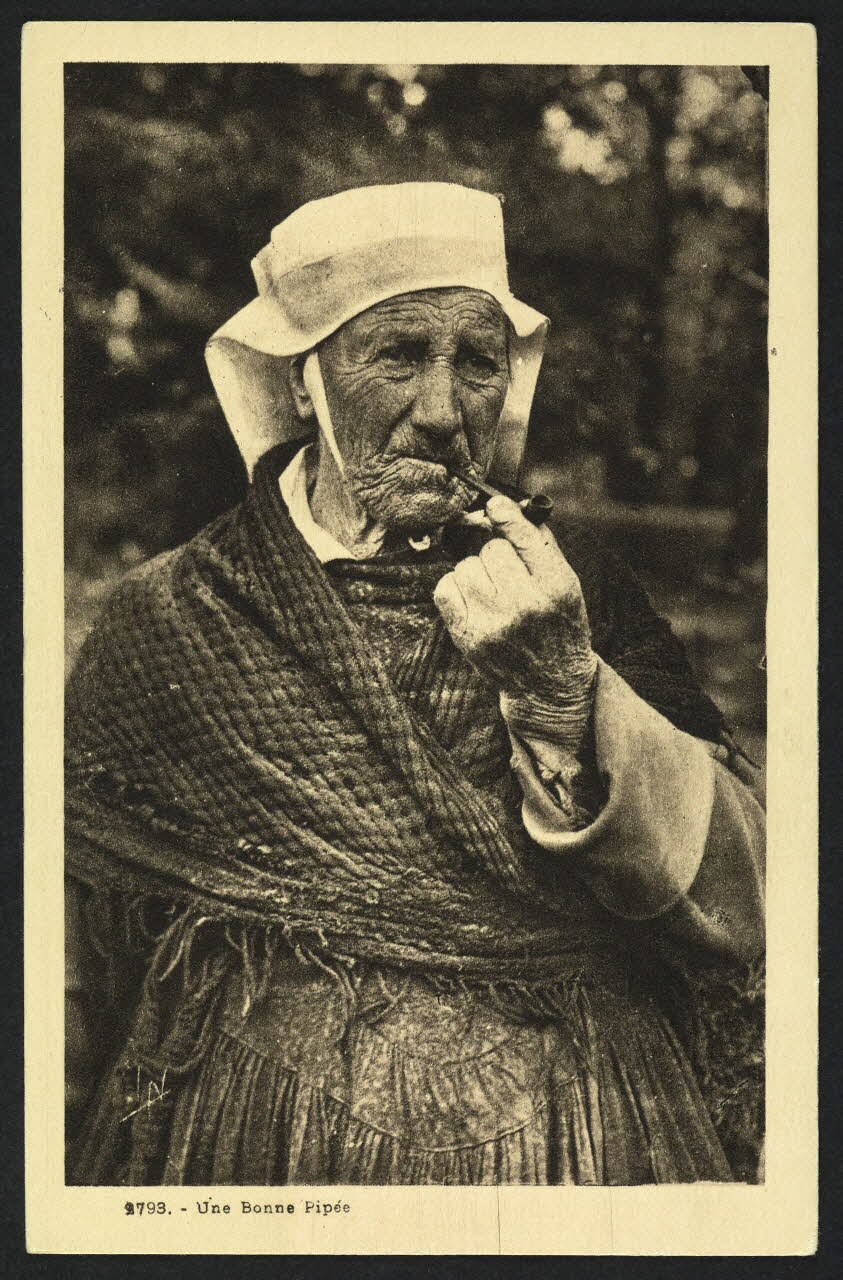 carte postale UNE BONNE PIPEE 4P1197 Photo