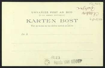 carte postale FEMME DE MARIN DU PAYS GOELLO, RECTO EN BRETON 4P1210 Photo