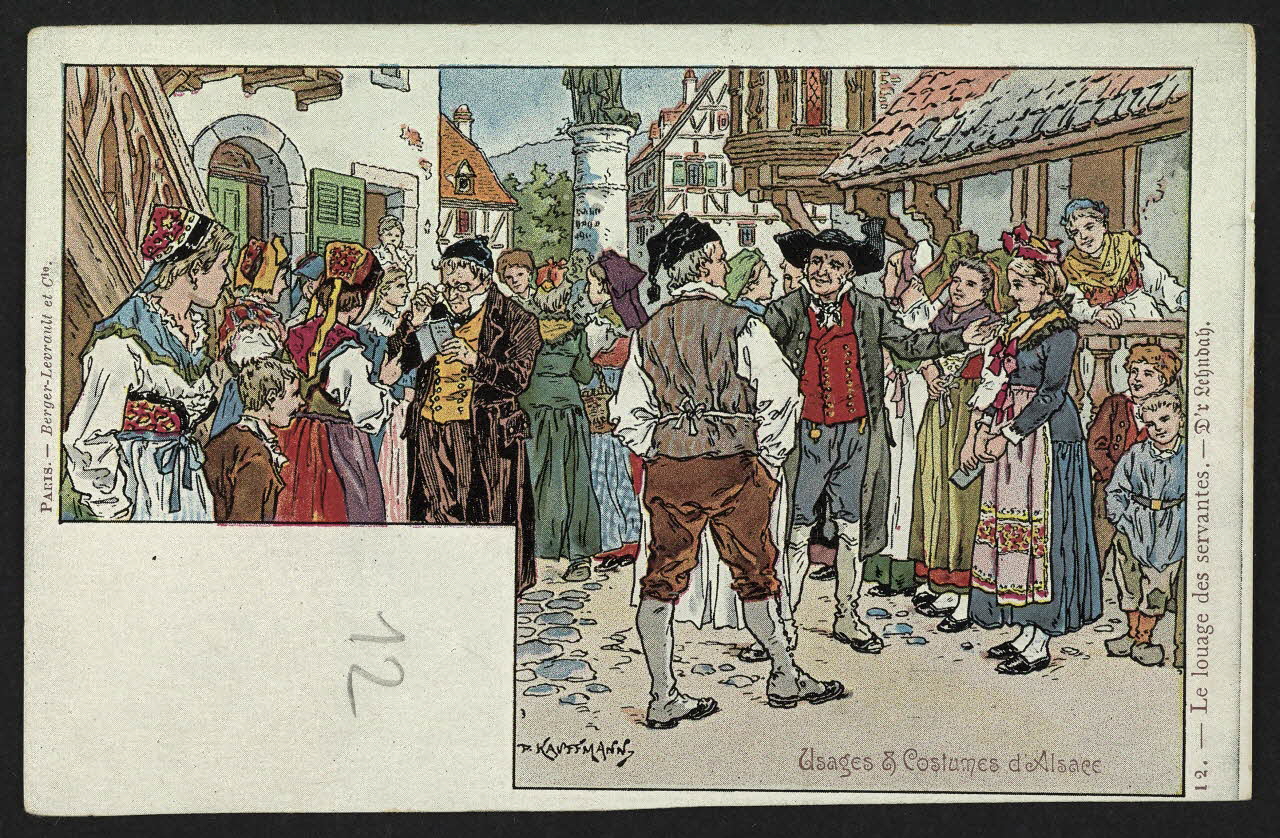 carte postale LE LOUAGE DES SERVANTES-D'R LEHNDAH 4P1233 Photo