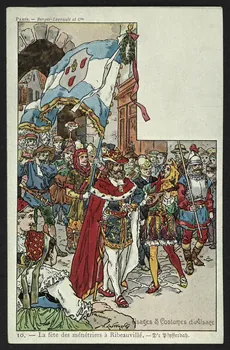 carte postale LA FETE DES MENETRIERS A RIBEAUVILLE-D'R PEYFFERDAH 4P1234  Photo