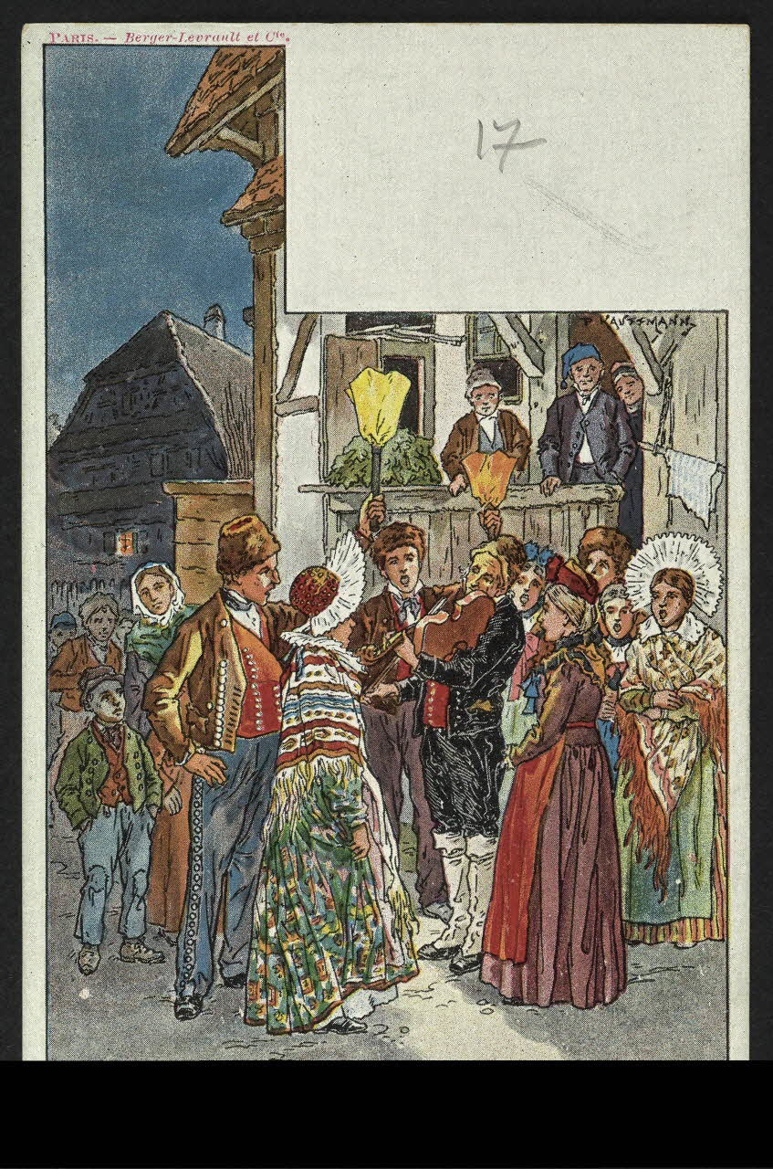 carte postale LA SERENADE DE LA SAINTE-CECILE-D'SANTSESYLSARNAD 4P1237 Photo