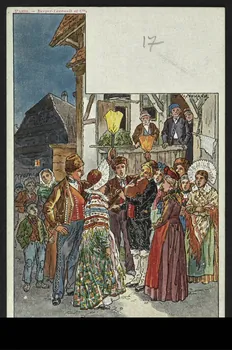 carte postale LA SERENADE DE LA SAINTE-CECILE-D'SANTSESYLSARNAD 4P1237 Photo