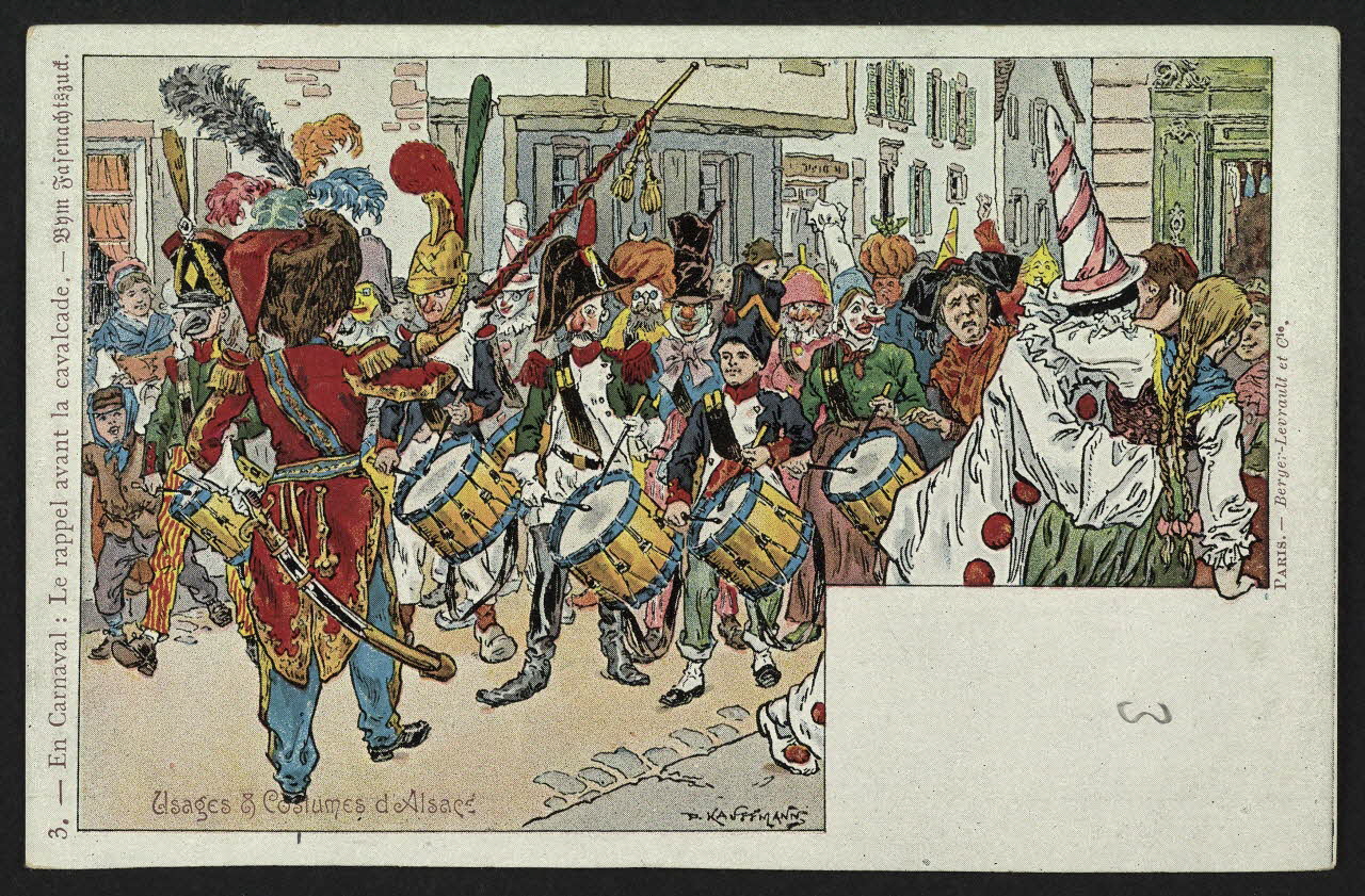 carte postale EN CARNAVAL : LE RAPPEL AVANT LA CAVALCADE 4P1244 Photo