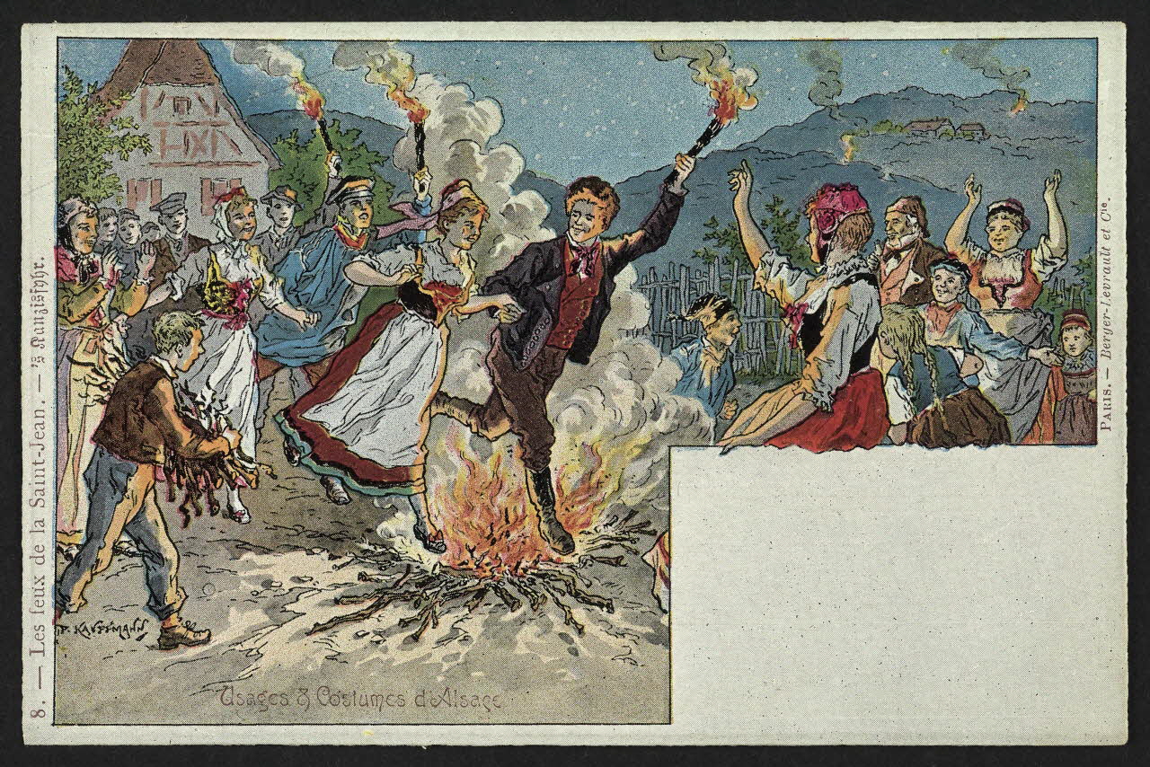 carte postale LES FEUX DE LA SAINT-JEAN-'S KANZISFYHR 4P1250 Photo