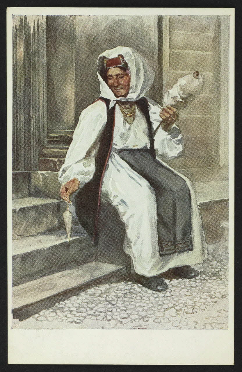 carte postale ORIGINAL DE J. LALICH. TYPES DES ENVIRONS DE RAGUSE 4P1253 Photo