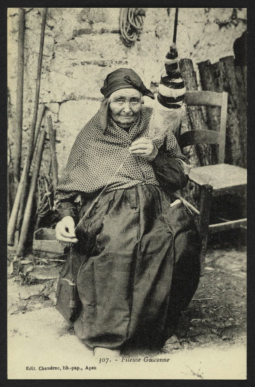 carte postale FILEUSE GASCONNE 4P1266 Photo