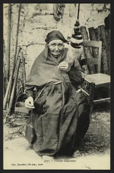 carte postale FILEUSE GASCONNE 4P1266  Photo