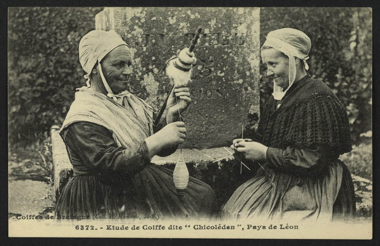 carte postale ETUDE DE COIFFE DITE "CHICOLEDEN", PAYS DE LEON 4P1267 Photo