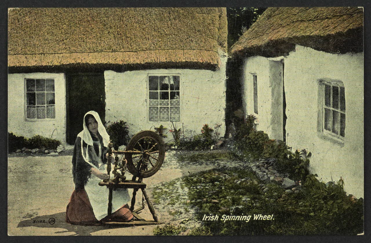 carte postale IRISH SPINNING WHEEL 4P1298 Photo