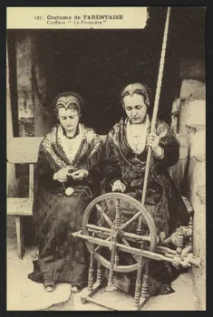 carte postale COSTUME DE TARENTAISE, COIFFURE "LA FRONTIERE" 4P1301  Photo