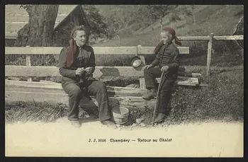 carte postale CHAMPERY-RETOUR AU CHALET 4P1324  Photo