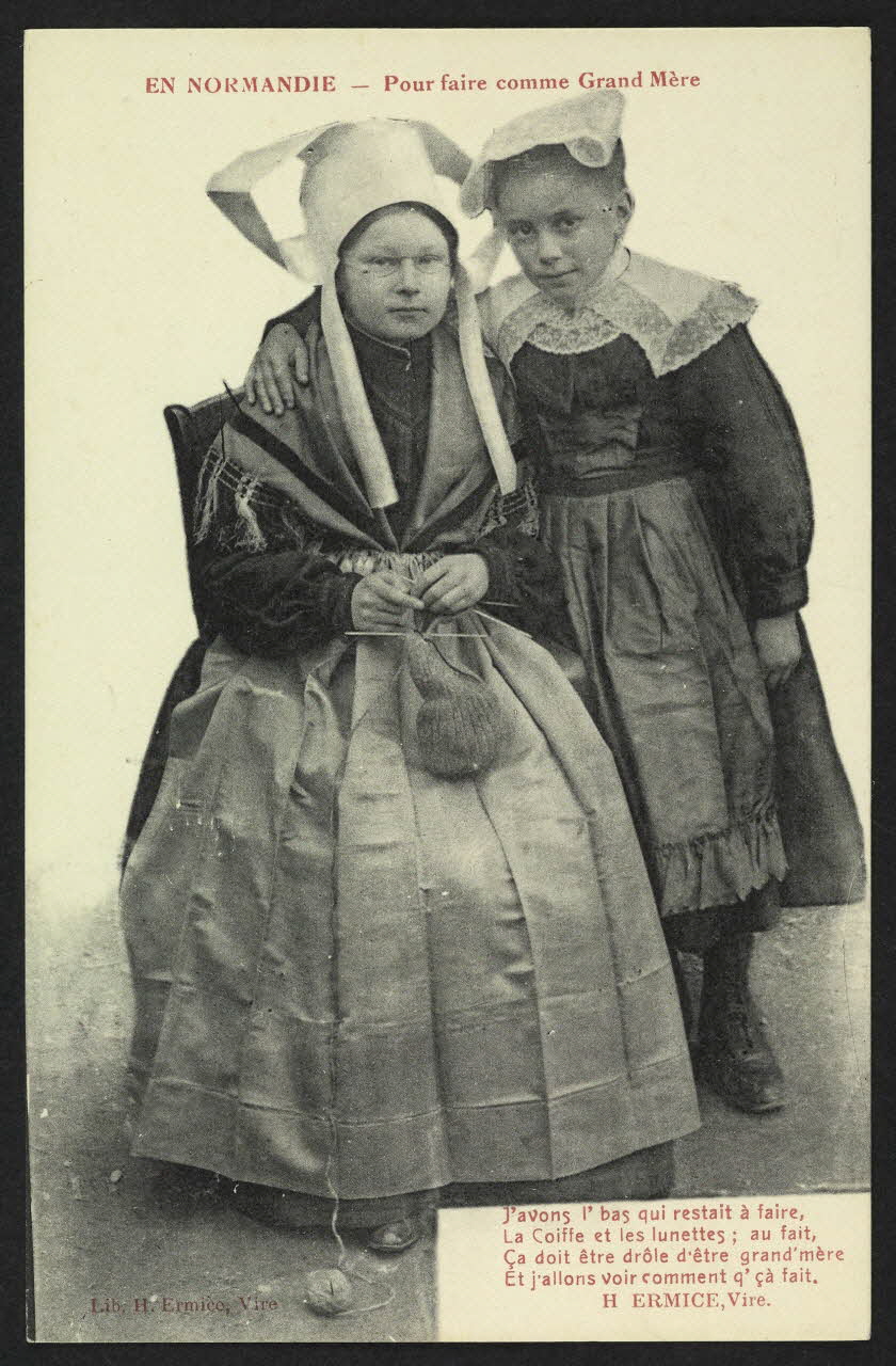 carte postale EN NORMANDIE-POUR FAIRE COMME GRAND-MERE 4P1332 Photo