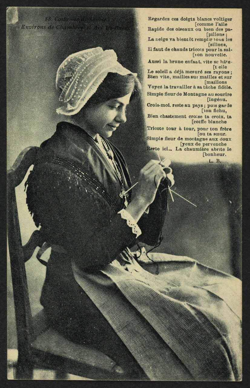 carte postale COSTUMES DE SAVOIE-ENVIRONS DE CHAMBERY ET AIX-LES 4P1333 Photo